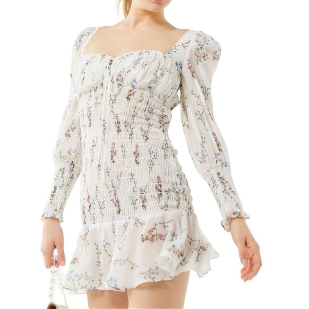 For love and lemons Dixon floral mini dress